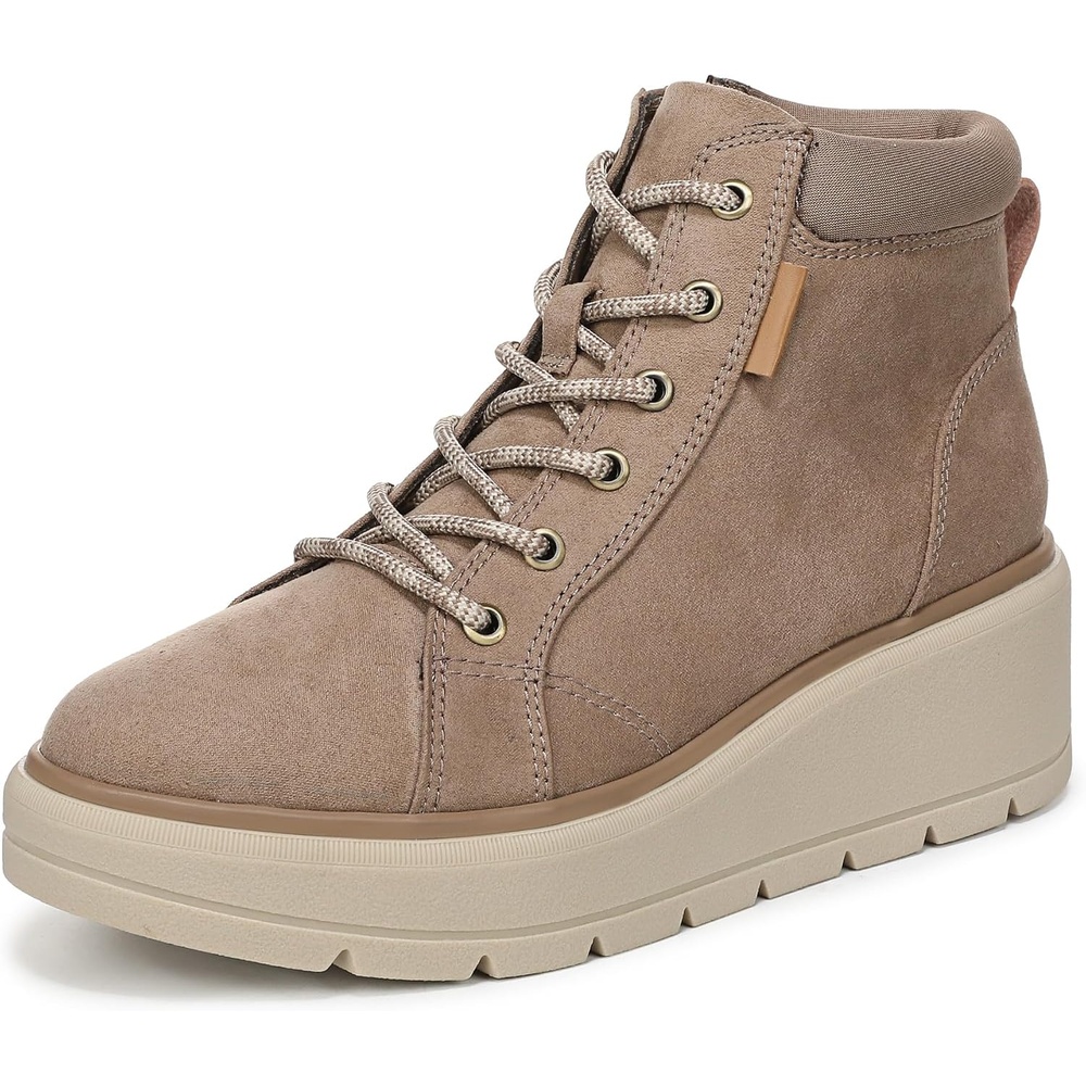 image:imageDr Scholls Nice Day Max Alpine LaceUp Short BootsMocha Taupe Microsuede