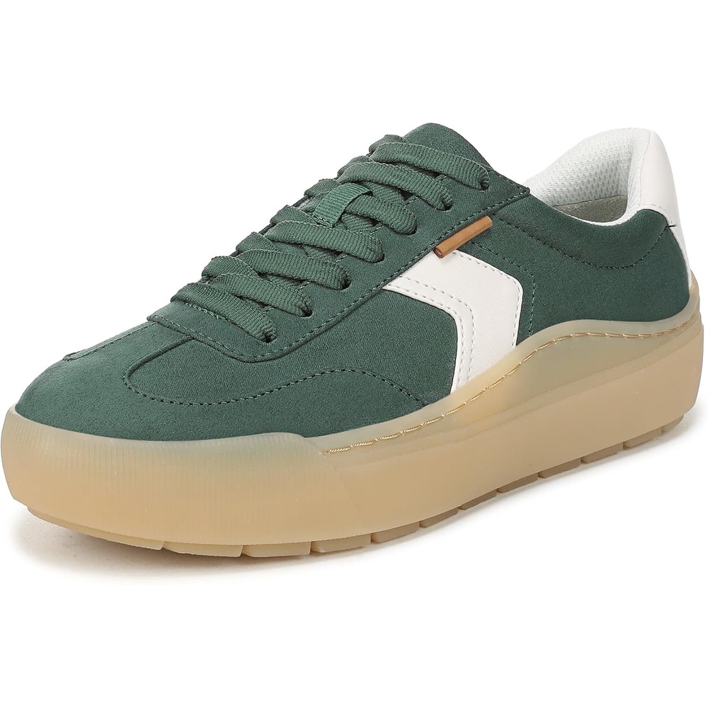 image:imageDr Scholls Shoes Womens Time Off Win Sneaker Retro Sneakers for WomenGame Day Green Microsuede