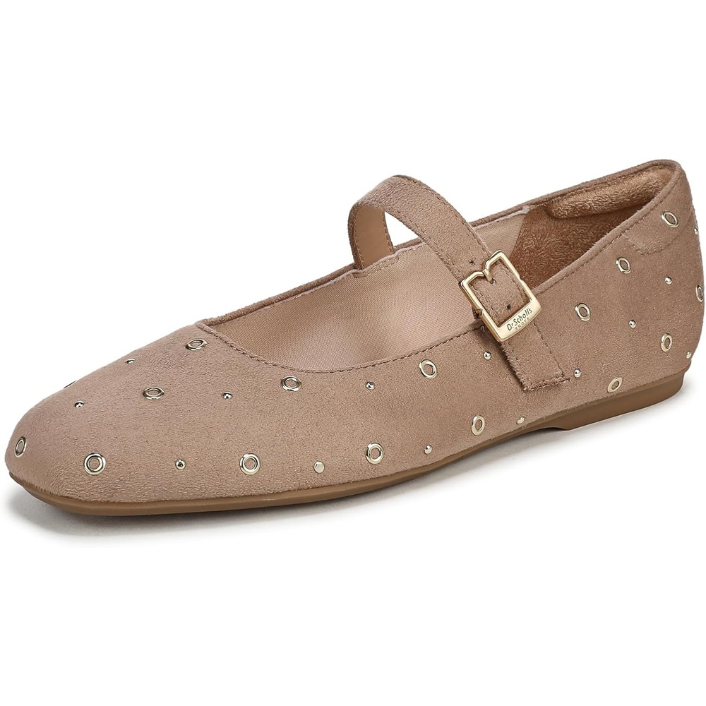 image:imageDr Scholls Shoes Womens Wexley Jane Mary Jane Flats Comfortable FlatsToasted Taupe Stud