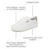 Dr. Scholl’s Be Bright(White Faux Leather/Leopard Print)