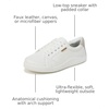 Dr. Scholl’s Be Bright(White Faux Leather/Oyster Grey)