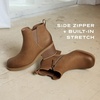 Dr. Scholl’s Joplin Low Zip Short Boots(Warm Tan)