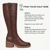 Dr. Scholl’s Joplin Riding Tall Boots(Auburn Brown – Medium Calf)