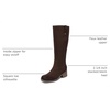 Dr. Scholl’s Joplin Riding Tall Boots(Dark Umber Brown Microsuede)