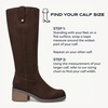 Dr. Scholl’s Joplin Riding Tall Boots(Dark Umber Brown Microsuede)