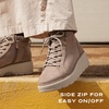 Dr. Scholl’s Nice Day Max Alpine Lace-Up Short Boots(Mocha Taupe Microsuede)