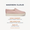 Dr. Scholl’s Shoes Women’s Madison Cloud Sneaker, Slip On Sneakers Women(Blush Pink)