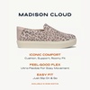 Dr. Scholl’s Shoes Women’s Madison Cloud Sneaker, Slip On Sneakers Women(Blush Taupe Leopard)