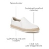 Dr. Scholl’s Shoes Women’s Madison Cloud Sneaker, Slip On Sneakers Women(White Smooth)
