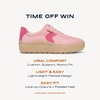 Dr. Scholl’s Shoes Women’s Time Off Win Sneaker, Retro Sneakers for Women(Pink Lemonade Microsuede)