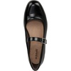 Dr. Scholl’s Shoes Women’s Wexley Jane Mary Jane Flats, Comfortable Flats(Black Shiny Faux Leather)
