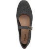 Dr. Scholl’s Shoes Women’s Wexley Jane Mary Jane Flats, Comfortable Flats(Charcoal Grey Wool Fabric)