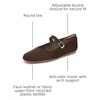 Dr. Scholl’s Shoes Women’s Wexley Jane Mary Jane Flats, Comfortable Flats(Dark Umber Brown Microsuede)