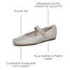 Dr. Scholl’s Shoes Women’s Wexley Jane Mary Jane Flats, Comfortable Flats(Light Grey Snake Faux Leather)