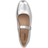 Dr. Scholl’s Shoes Women’s Wexley Jane Mary Jane Flats, Comfortable Flats(Silver Metallic Faux Leather)