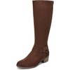 Dr. Scholl’s Ivy Zip Tall Boots(Walnut Brown Microfiber Wide Calf)