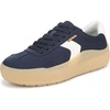 Letterman Navy Microsuede