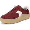 Dr. Scholl’s Shoes Women’s Time Off Win Sneaker, Retro Sneakers for Women(University Red Microsuede)