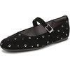 Black Stud Microsuede