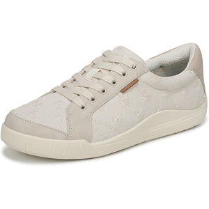 Dr. Scholl’s Be Bright(Off White Floral Embroidered Fabric)