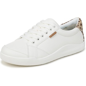 Dr. Scholl’s Be Bright(White Faux Leather/Leopard Print)