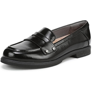 Dr. Scholl’s Hello Loafers Loafers/Moc Shoes(Black Shiny Faux Leather)