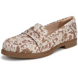 Dr. Scholl’s Hello Loafers Loafers/Moc Shoes(Brown Cow Print Microsuede)