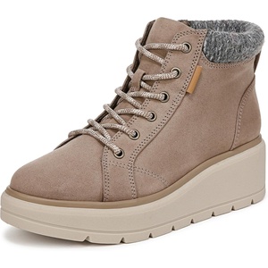 Dr. Scholl’s Nice Day Max Alpine Lace-Up Short Boots(Mocha Taupe Fabric)