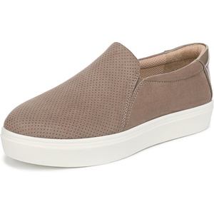 Dr. Scholl’s Shoes Women’s Madison Cloud Sneaker, Slip On Sneakers Women(Mocha Taupe Fabric)