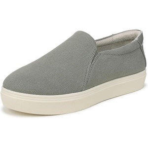 Dr. Scholl’s Shoes Women’s Madison Cloud Sneaker, Slip On Sneakers Women(Sage Green Canvas)