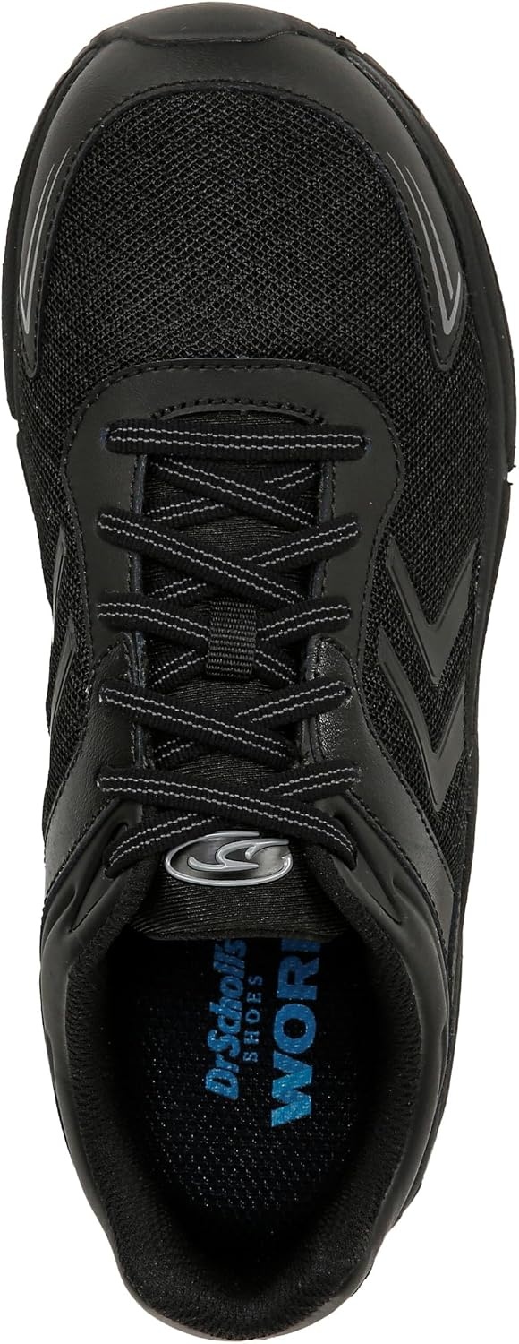 image:imageDr Scholls Womens Blaze Slip Resistant Work SneakerBlackBlack