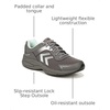 Dr. Scholl’s Womens Blaze Slip Resistant Work Sneaker(Steel Grey)
