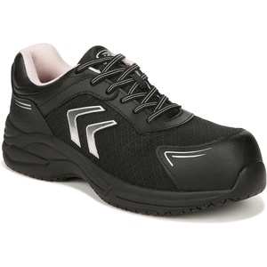 Dr.Scholl’s Shoes Womens Blaze Composite Toe(Black Leather)
