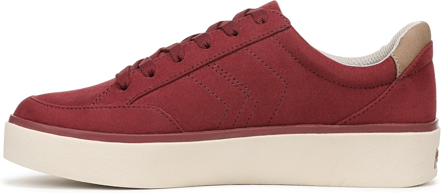 image:imageDr Scholls Shoes Womens Madison Lace Sneakers Comfortable SneakersBurgundy Microsuede
