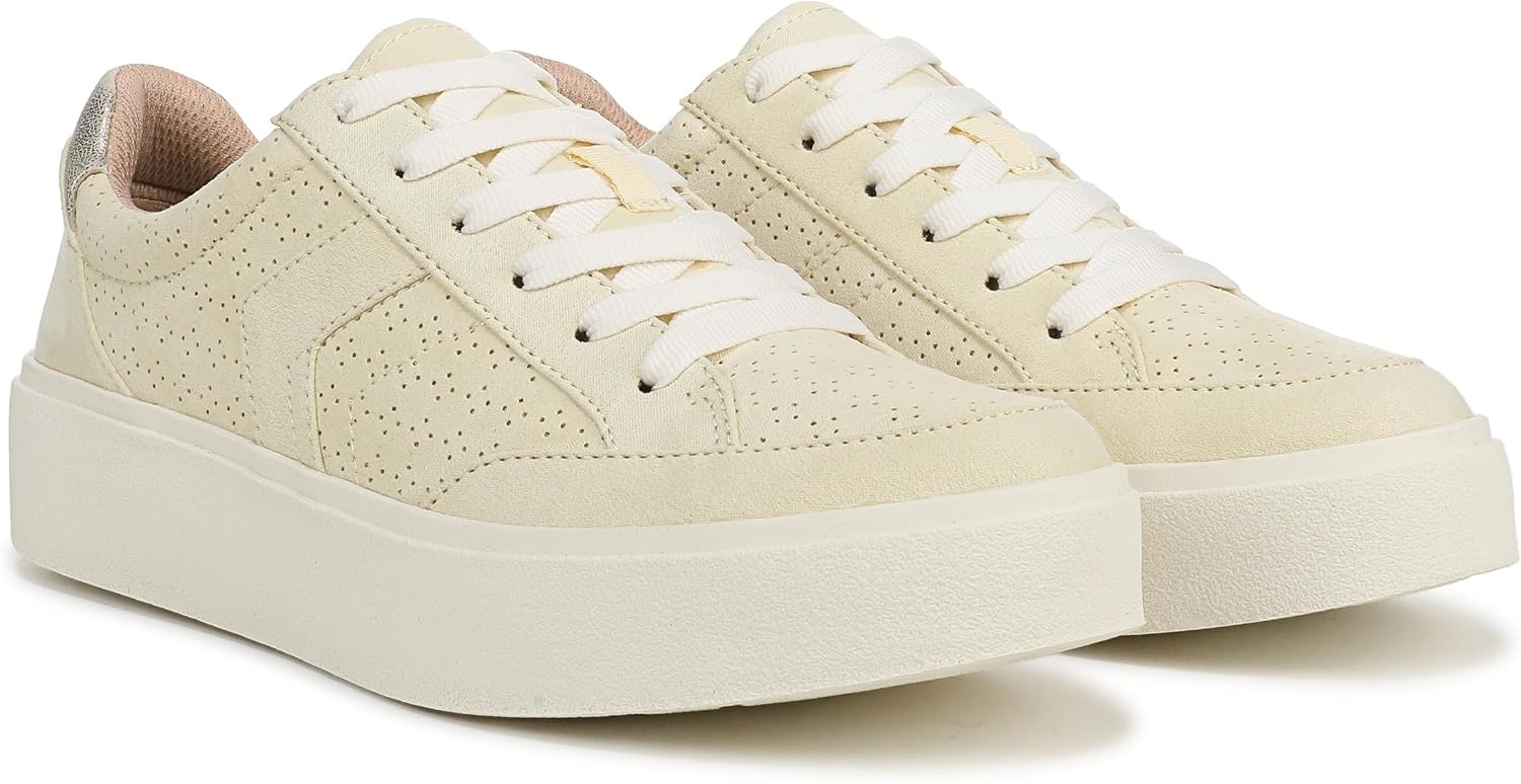 image:imageDr Scholls Shoes Womens Madison Lace Sneakers Comfortable SneakersButter Yellow Microfiber