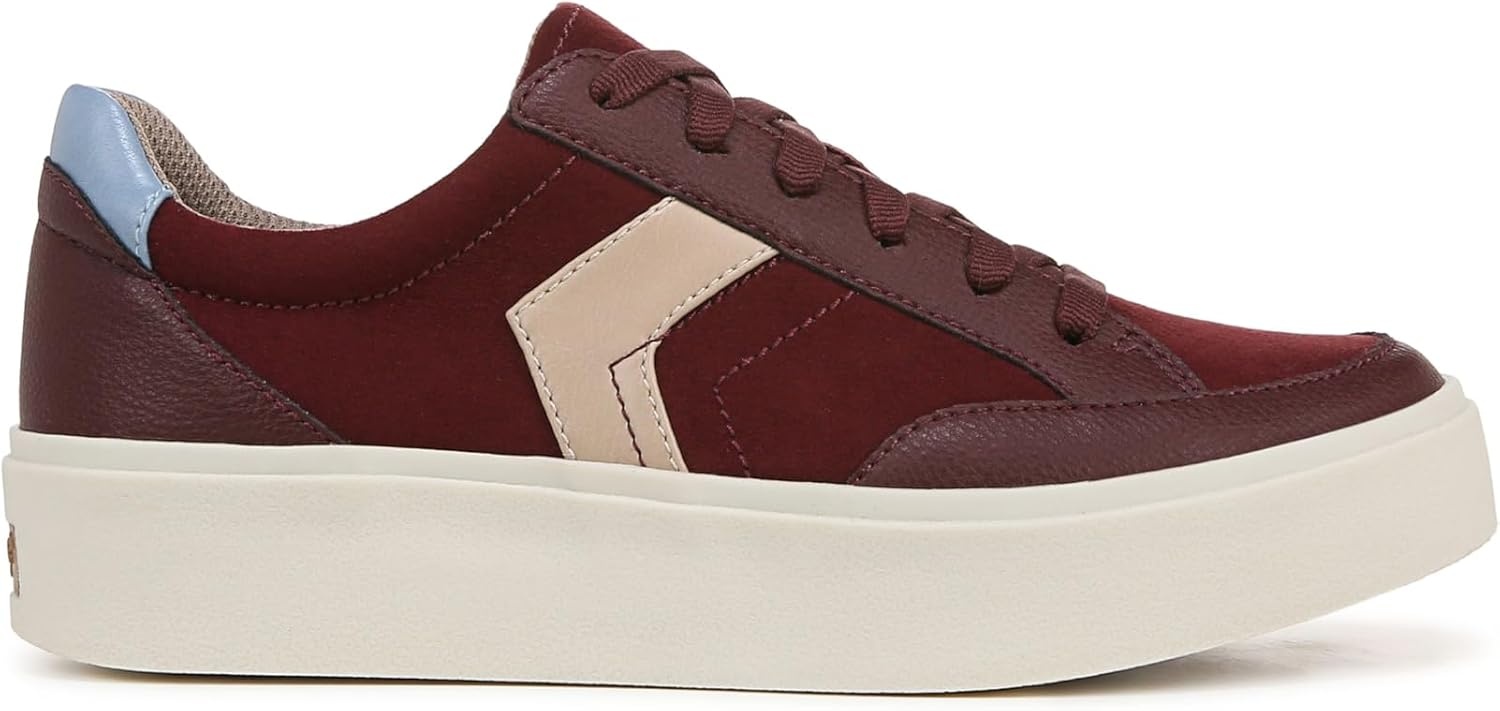 image:imageDr Scholls Shoes Womens Madison Lace Sneakers Comfortable SneakersCali Wine Microfiber