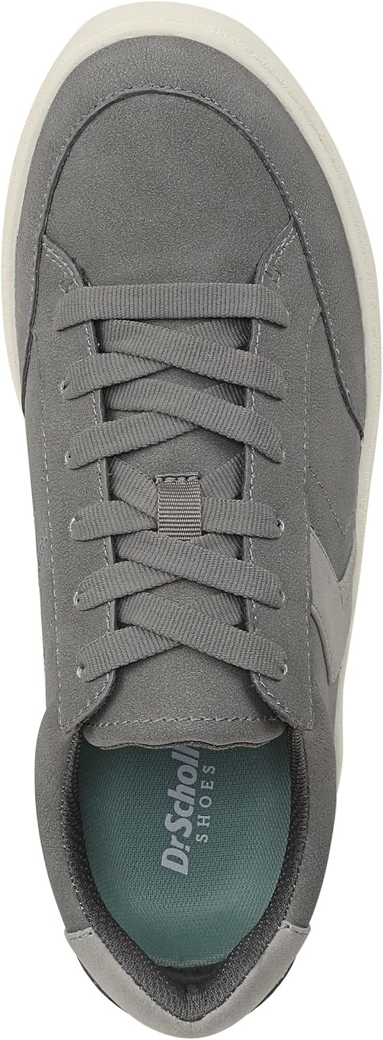 image:imageDr Scholls Shoes Womens Madison Lace Sneakers Comfortable SneakersCalm Grey Microsuede