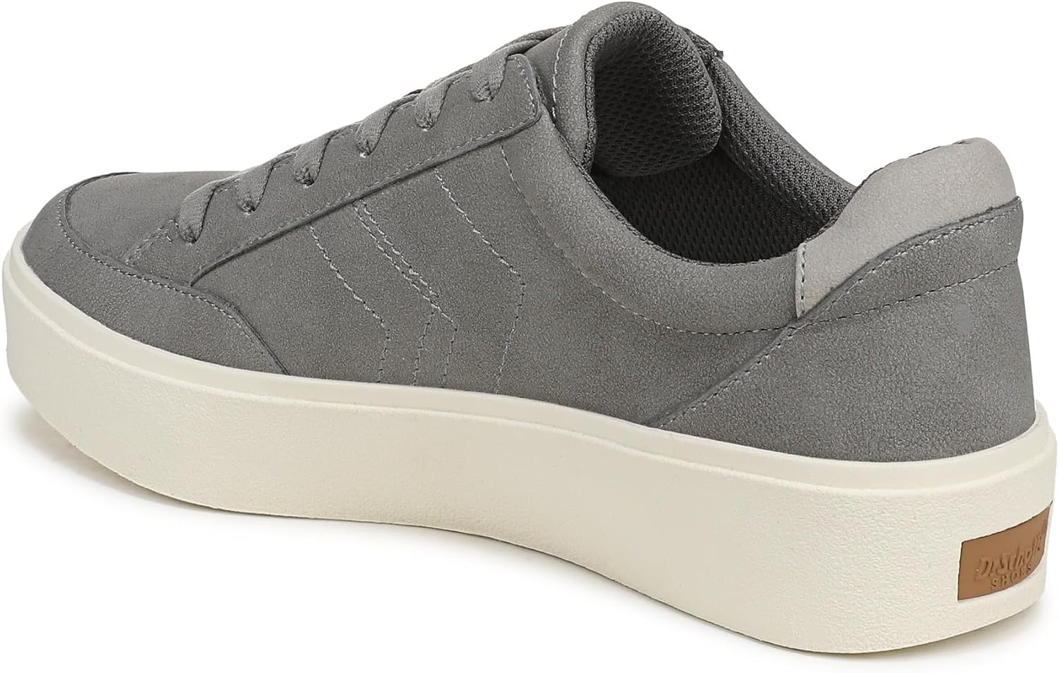 image:imageDr Scholls Shoes Womens Madison Lace Sneakers Comfortable SneakersCalm Grey Microsuede
