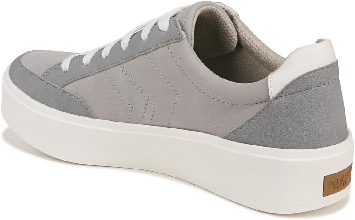 image:imageDr Scholls Shoes Womens Madison Lace Sneakers Comfortable SneakersGreyWhite