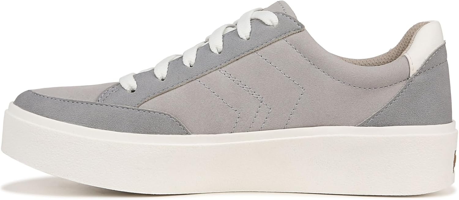 image:imageDr Scholls Shoes Womens Madison Lace Sneakers Comfortable SneakersGreyWhite