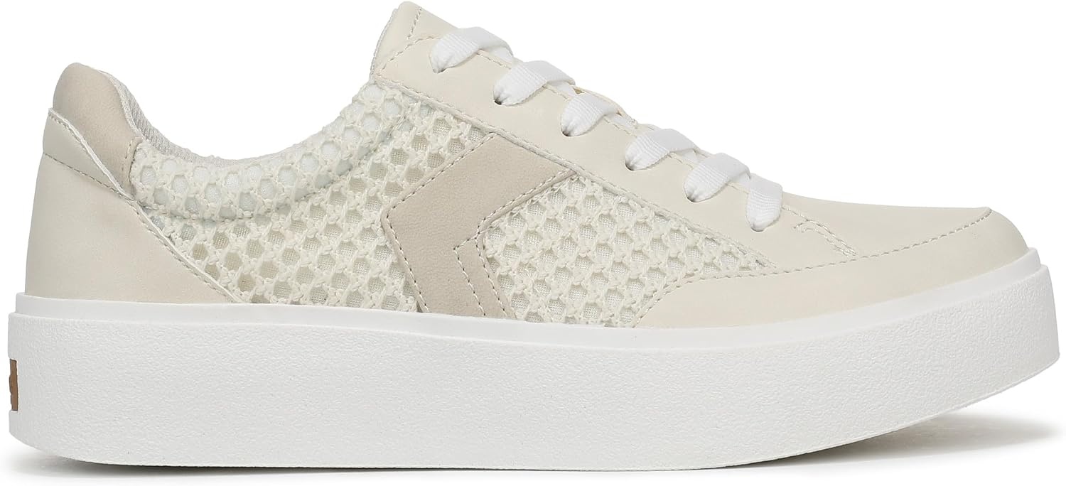 image:imageDr Scholls Shoes Womens Madison Lace Sneakers Comfortable SneakersOff White Mesh