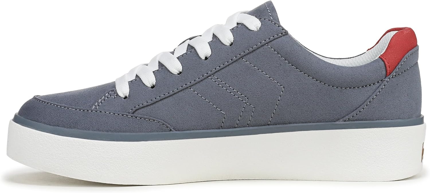 image:imageDr Scholls Shoes Womens Madison Lace Sneakers Comfortable SneakersRed White Blue Microfiber