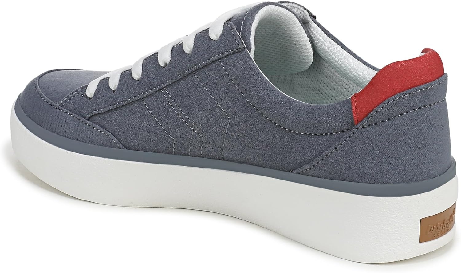image:imageDr Scholls Shoes Womens Madison Lace Sneakers Comfortable SneakersRed White Blue Microfiber