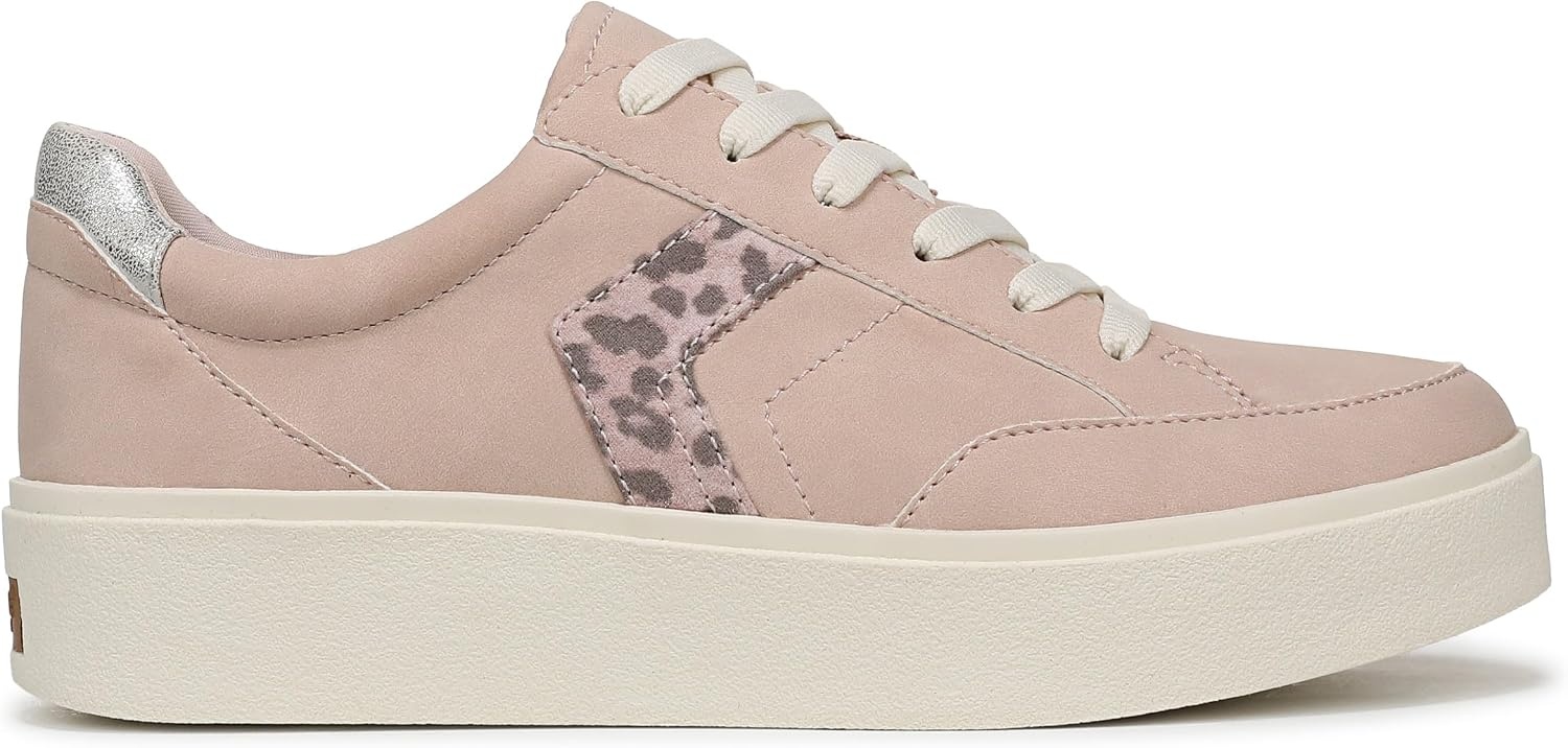 image:imageDr Scholls Shoes Womens Madison Lace Sneakers Comfortable SneakersRose Dust Pink Leopard