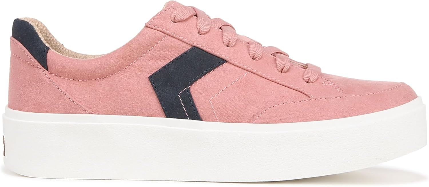 image:imageDr Scholls Shoes Womens Madison Lace Sneakers Comfortable SneakersRose Pink Microfiber