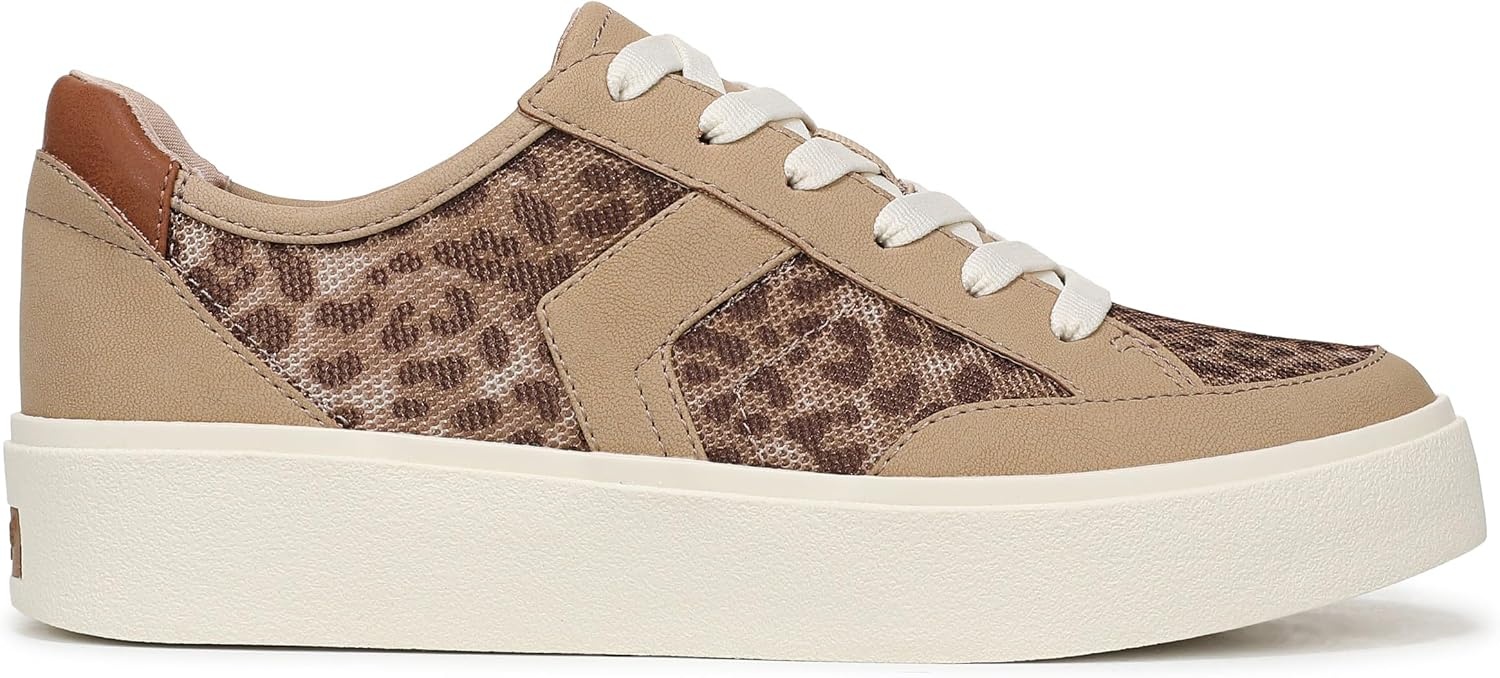 image:imageDr Scholls Shoes Womens Madison Lace Sneakers Comfortable SneakersSand Leopard Mesh