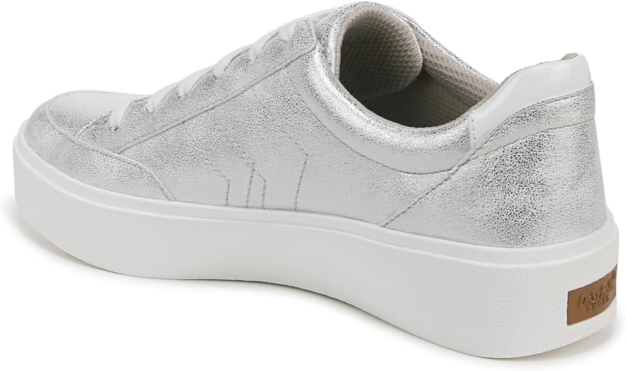 image:imageDr Scholls Shoes Womens Madison Lace Sneakers Comfortable SneakersSilver Metallic