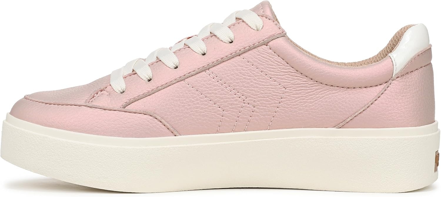 image:imageDr Scholls Shoes Womens Madison Lace Sneakers Comfortable SneakersSoft Pink Metallic Faux Leather