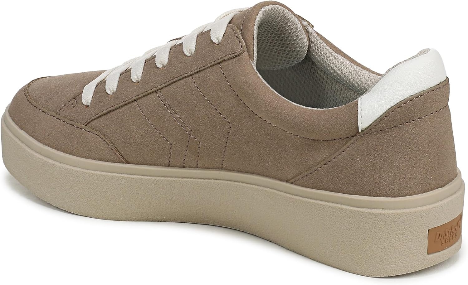 image:imageDr Scholls Shoes Womens Madison Lace Sneakers Comfortable SneakersTaupe Microsuede