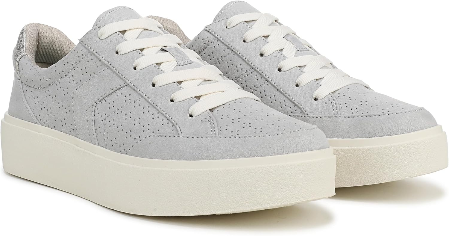 image:imageDr Scholls Shoes Womens Madison Lace Sneakers Comfortable SneakersVapor Grey Perf Microfiber